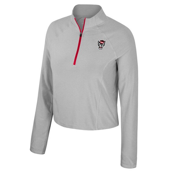 Ash Grey Ladies Long Sleeve Quarter